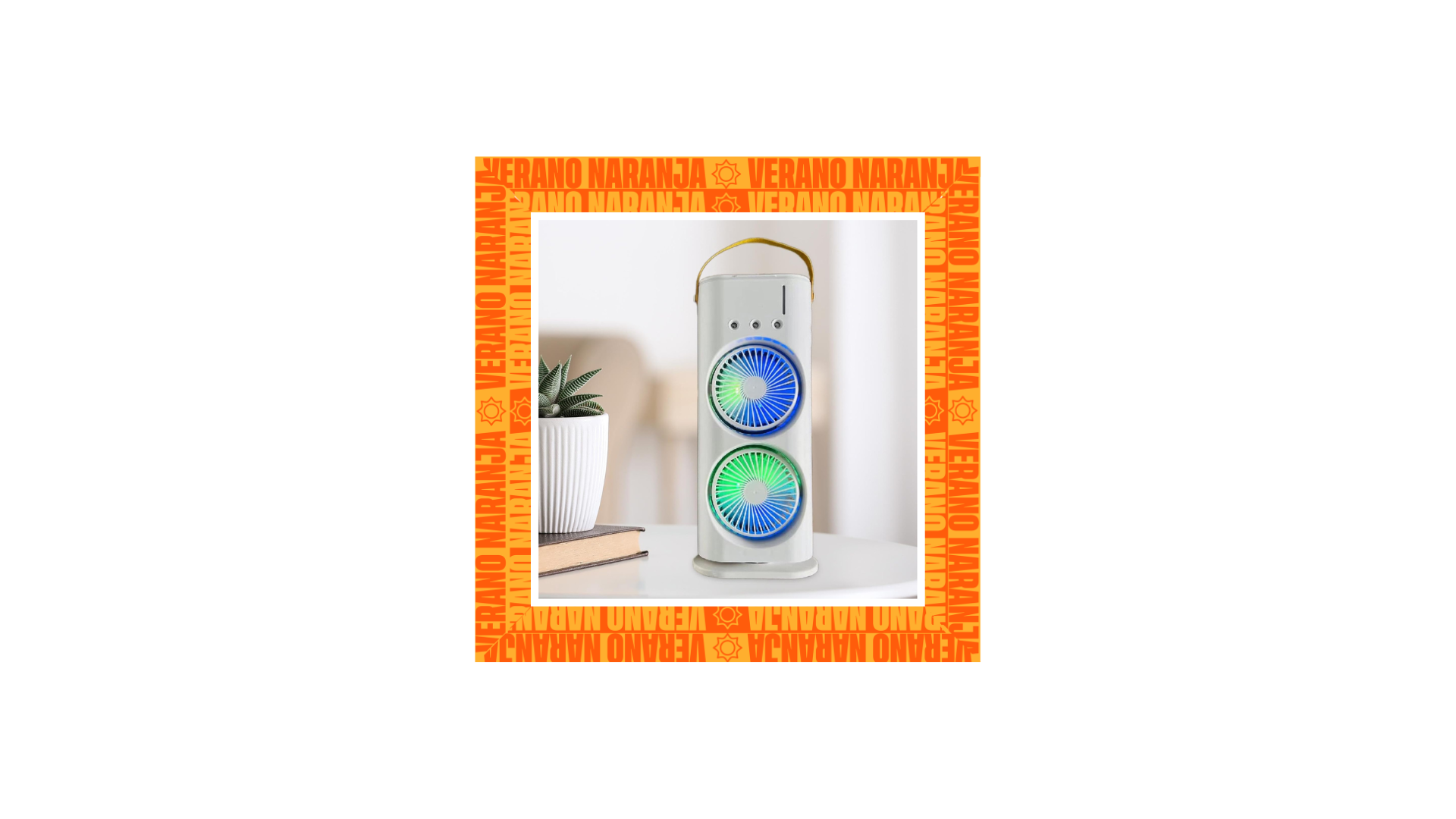 Ventilador-Humidificador En Torre Dúo